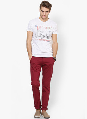 

Jack & Jones Graphic Print Men's Round Neck White T-Shirt