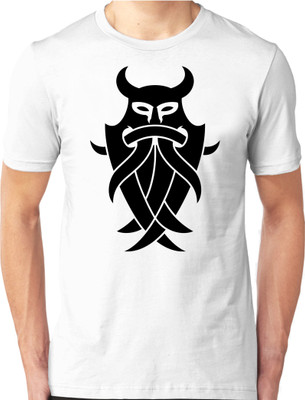 

Foscous Printed Men's Round Neck White T-Shirt