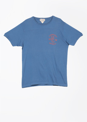 

Pepe Jeans Solid Men's Round Neck Blue T-Shirt, Ro-blue