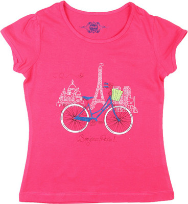 

Chalk by Pantaloons Girls Printed T Shirt(Pink, Fuchsia