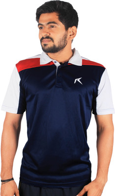 

Repugn Solid Men's Polo Neck Dark Blue T-Shirt, Navy
