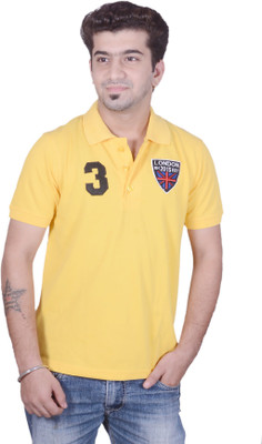 

Rockhard Solid Men's Polo Neck Yellow T-Shirt