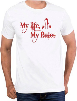 

PhotogiftsIndia Printed Men's Round Neck White T-Shirt