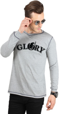 

SayItLoud Printed Men's Round Neck Grey T-Shirt