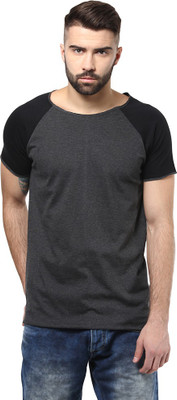

Unisopent Designs Solid Men' Round Neck Beige, Black T-Shirt
