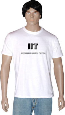 

Tshirt.in Graphic Print Men's Round Neck White T-Shirt, Pearl white