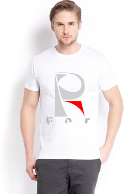 

Trendster Printed Men's Round Neck White T-Shirt