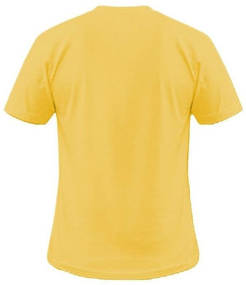 

SayItLoud Graphic Print Men' Round Neck Yellow T-Shirt
