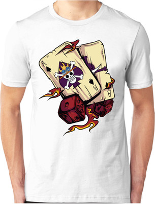

Foscous Printed Men's Round Neck White T-Shirt