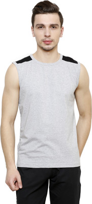 

Casual Tees Solid Men' Round Neck Grey, Black T-Shirt, Black;grey
