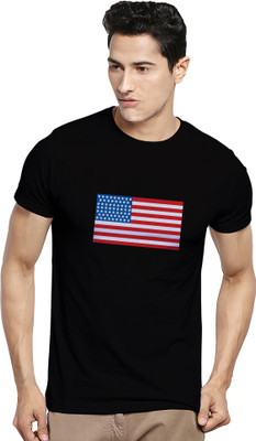 

Kavit Hub Graphic Print Men's Round Neck Black T-Shirt