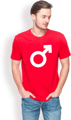 

Leviticus Graphic Print Men's Round Neck Red T-Shirt