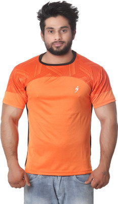 

Stylar Graphic Print Men's Round Neck Orange T-Shirt, Orange_02