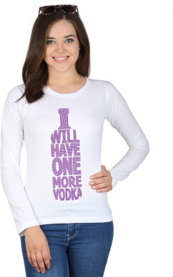 

SayItLoud Printed Women's Round Neck White T-Shirt