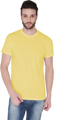 

Joke Tees Solid Men's Round Neck Gold T-Shirt, Gold yellow
