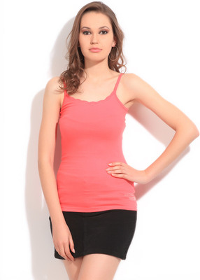 

Vero Moda Solid Women's Round Neck Pink T-Shirt