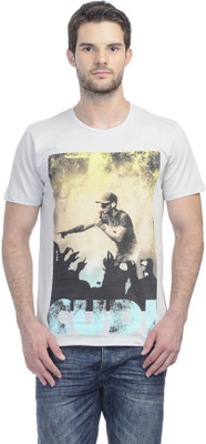 

Kid Cudi Printed Men's Round Neck Grey T-Shirt, Kc1dmt02 lt grey