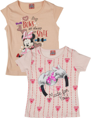 

Disney Princess Girls T Shirt, Lt.orange/lt.pink