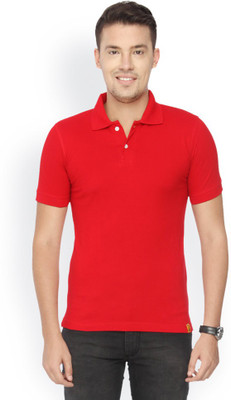 

Concepts Solid Men's Polo Neck Red T-Shirt