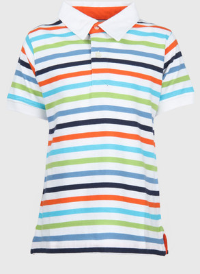 

Chalk by Pantaloons Boys Striped T Shirt(White, Pack of 1