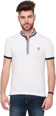 

Mufti Solid Men's Henley White T-Shirt