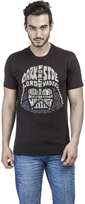 

Star Wars Printed Men's Round Neck Black T-Shirt