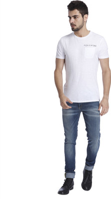 

Jack & Jones Solid Men's Round Neck White T-Shirt