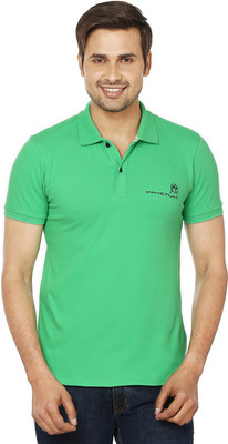 

Invictum Solid Men's Polo Neck Green T-Shirt, Fantastic green