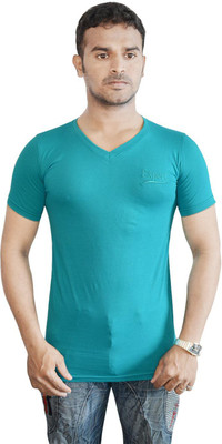 

Al-Harsha Trend Solid Men' V-neck Green T-Shirt, Turquoise green