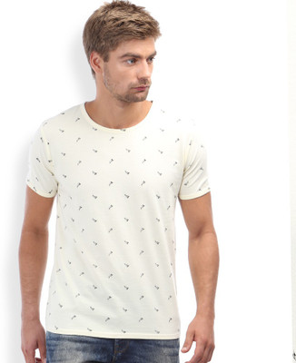 

Breakbounce Solid Men's Round Neck White T-Shirt, Off white