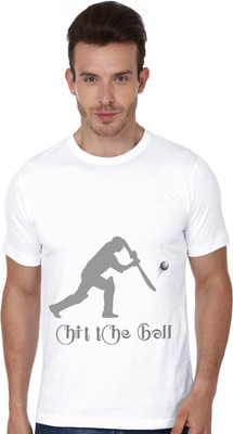 

Trendster Printed Men' Round Neck White T-Shirt