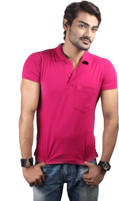 

Spur Solid Men's Polo Neck Red T-Shirt, Raspberry