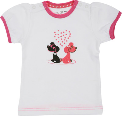 Buzzy Girls Animal Print T Shirt(Multicolor, Pack of 1) Buzzy Girls Animal Print T Shirt(Multicolor, Pack of 1)