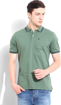 

Blackberrys Solid Men's Polo Neck Green T-Shirt, Light green