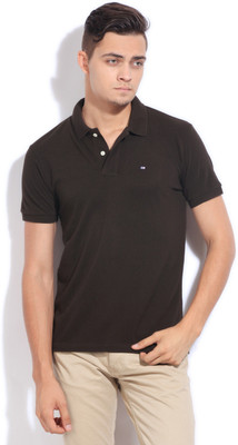 

Arrow Sports Solid Men's Polo Neck Brown T-Shirt, Dk. brown