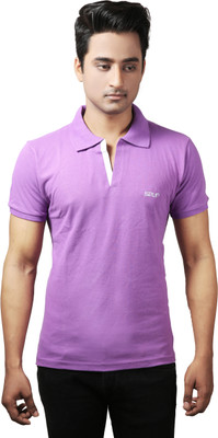 

Spur Solid Men's Polo Neck Purple T-Shirt, Lavender