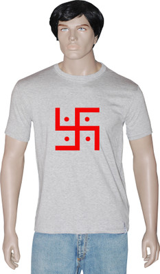

Tshirt.in Graphic Print Men's Round Neck Grey T-Shirt, Grey melange