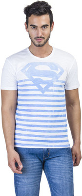 

Superman Printed Men' Round Neck White T-Shirt