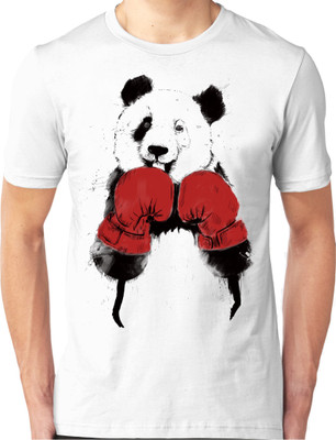 

Foscous Printed Men' Round Neck White T-Shirt