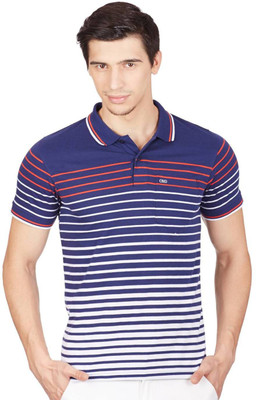 

Cloak & Decker Striped Men's Polo Neck Blue, White T-Shirt