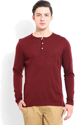 

Blackberrys Solid Men's Polo Neck Maroon T-Shirt, Bordeaux