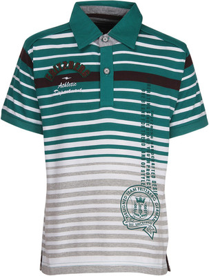 

Fritzberg Boys Striped T Shirt(Green, Emerald