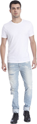 

Jack & Jones Solid Men's Round Neck White T-Shirt