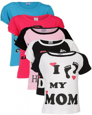 49% OFF on Gkidz Girls Printed T Shirt(Multicolor)