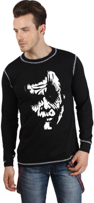 

SayItLoud Printed Men's Round Neck Black T-Shirt