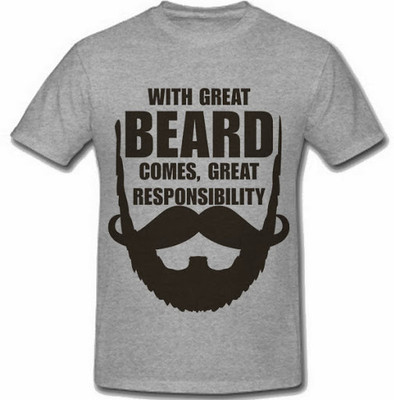 

SayItLoud Printed Men's Round Neck Grey T-Shirt