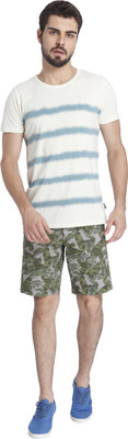 

Jack & Jones Striped Men's Round Neck White T-Shirt, Cloud dancer