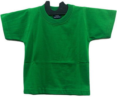 

Angel Kids Boys Solid T Shirt(Green, Pack of 1)