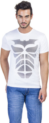 

Dark Knight Printed Men's Round Neck White T-Shirt