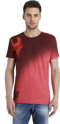 

Jack & Jones Printed Men's Round Neck Red T-Shirt, Samba